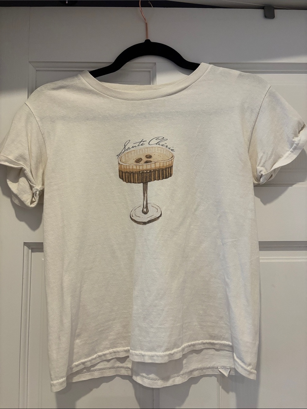 Anthropology White Graphic Tee